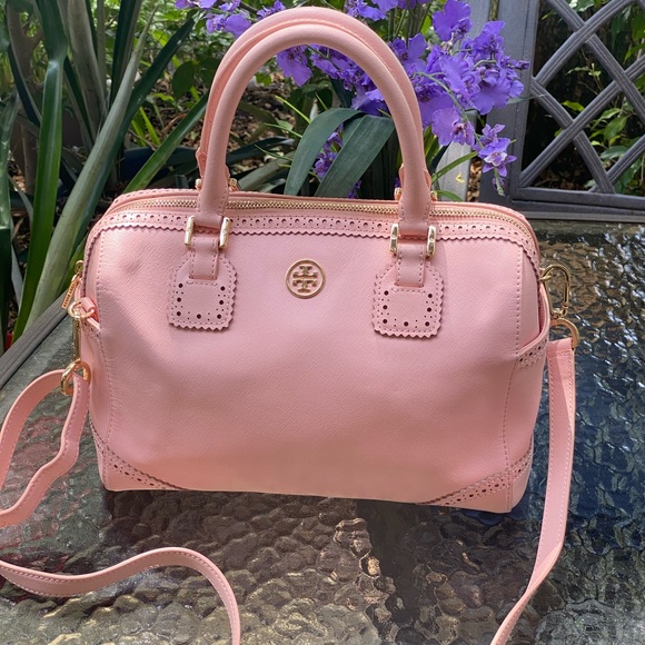 Tory Burch Handbags - Tory Burch Light Pink Satchel Crossbody